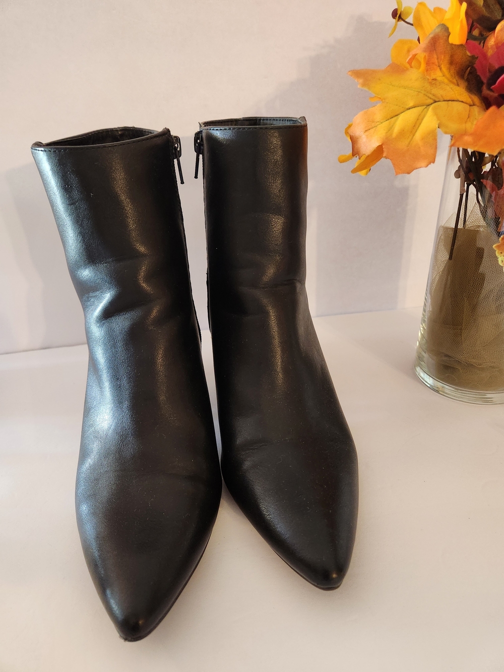 Rampage Black Pointed Toe Ankle Booties - Picture 7 of 7